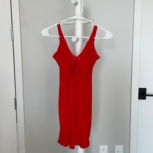 Red stretchy bodycon